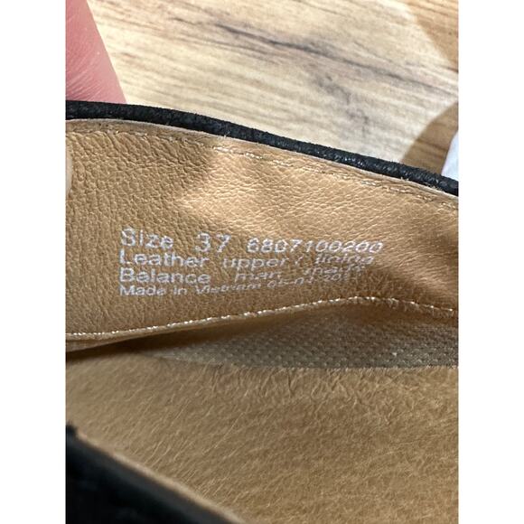 Dansko Marisa Oxford Flats Black Nubuck Leather Size 6.5/7 US 37 EU Arch Support - Picture 13 of 15